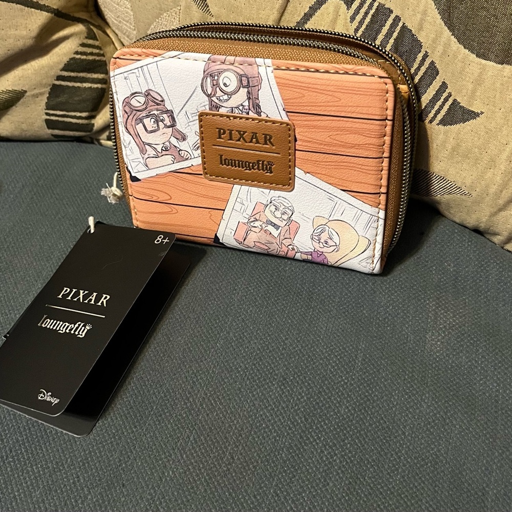 Loungefly Pixar Up Wallet with Brown and White Accents